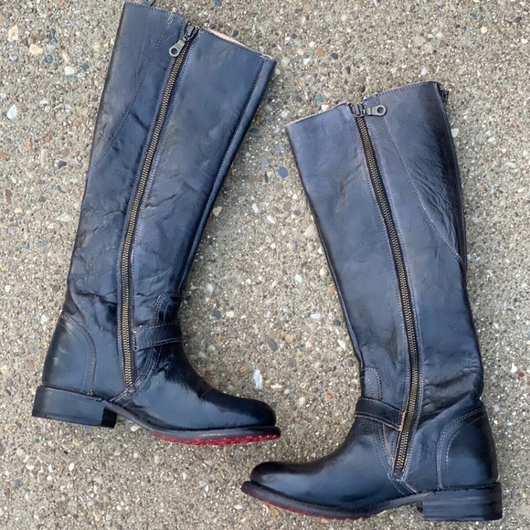 Bed Stu Black Heeled Boots - Picture 4 of 8